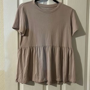 American Eagle knit peplum top. XS